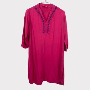 Pink Almirah Tunic embroidered top